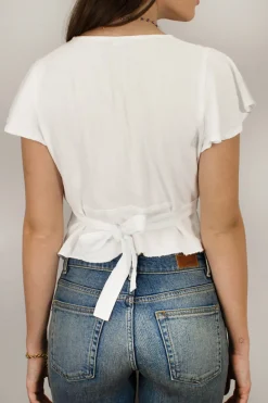 Blusa con fiocco