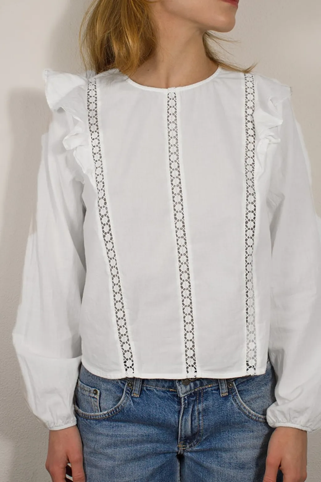 Blusa con rouches