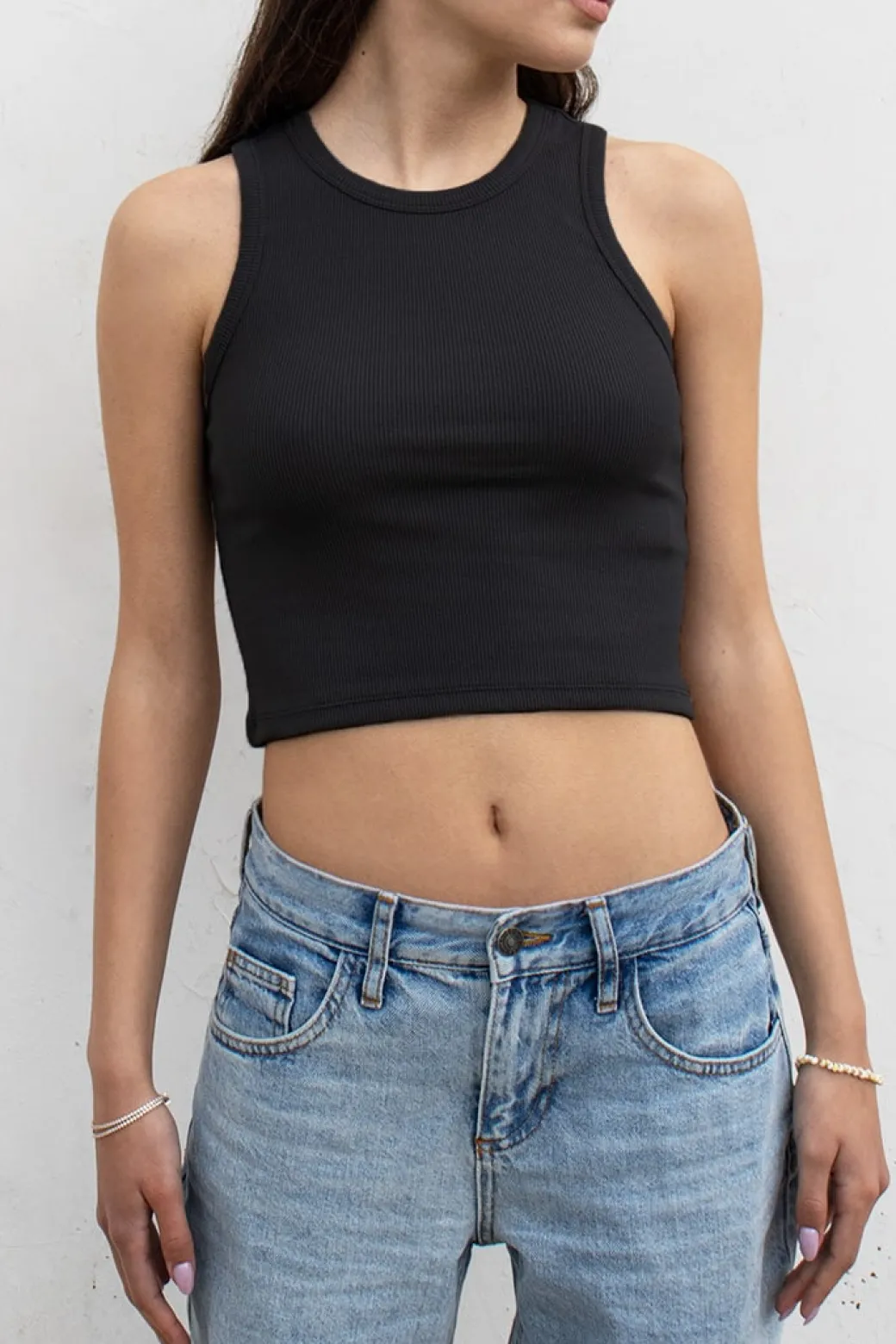 Crop top all'americana