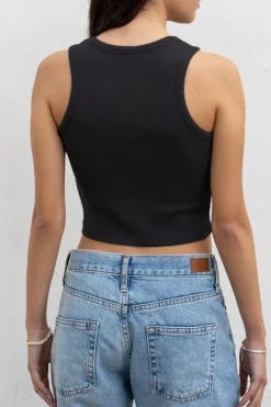 Crop top all'americana