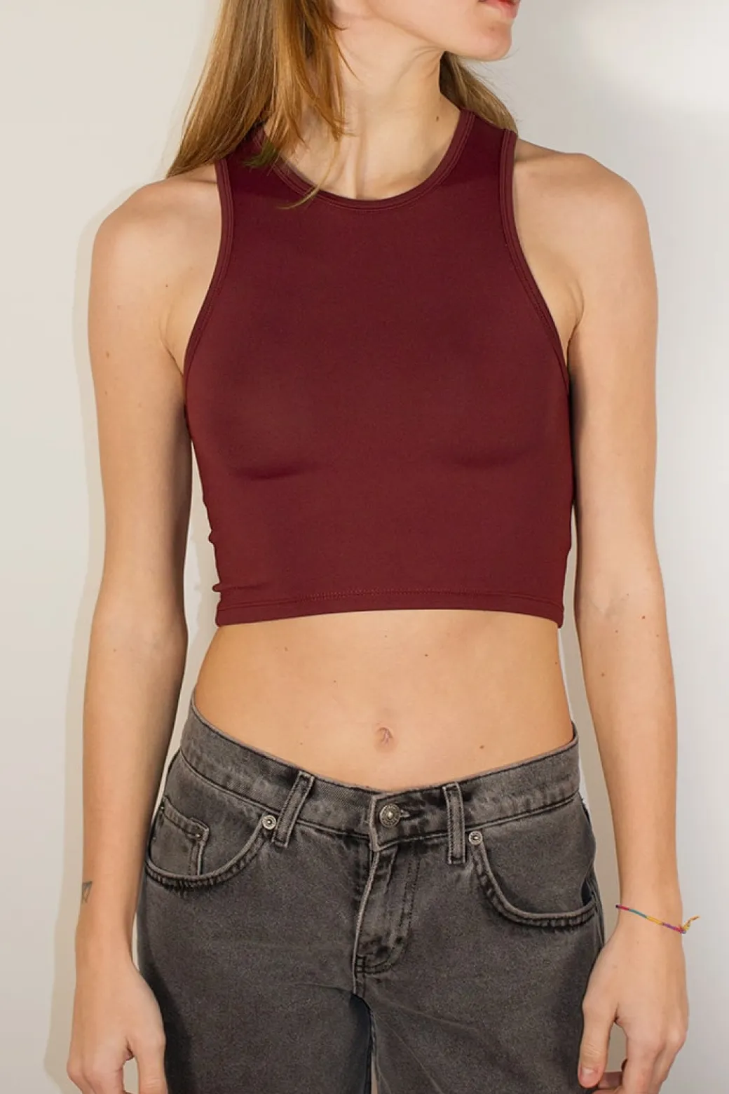 Crop top all'americana