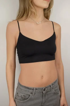 Crop top scollo a  V