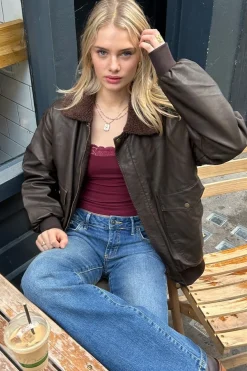 Giacca bomber ecopelle