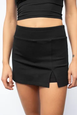 Gonna pantalone con spacchetto