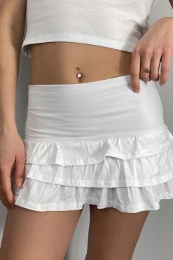 Gonna pantalone mini balze