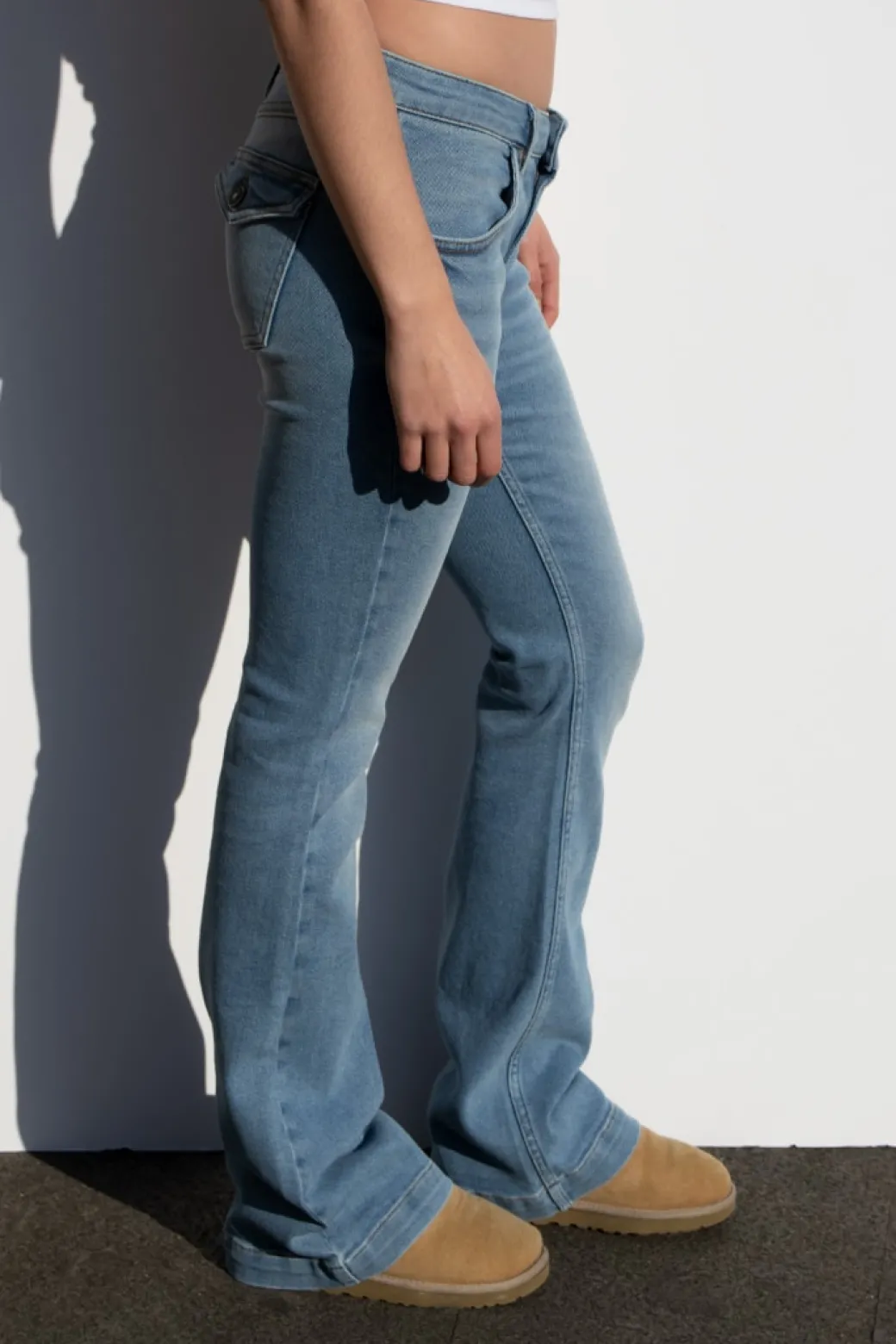 Jeans flare low waist