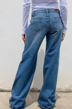 Jeans straight low waist