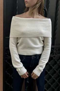 Maglione off-shoulders