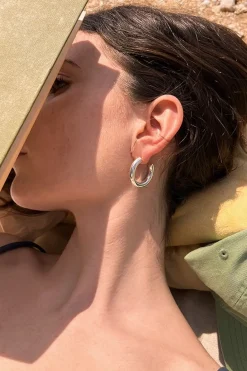 Orecchini a cerchio spessi