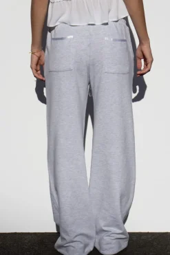 Pantaloni tuta inserti raso