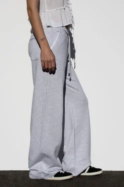 Pantaloni tuta inserti raso