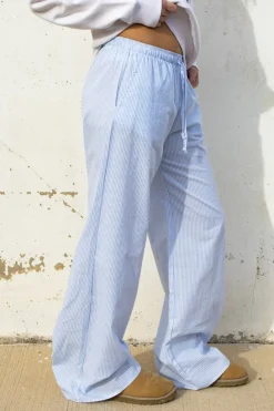 Pantaloni wide leg con coulisse