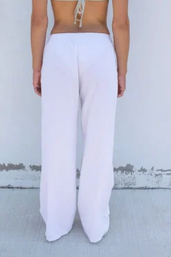 Pantaloni wide-leg con coulisse