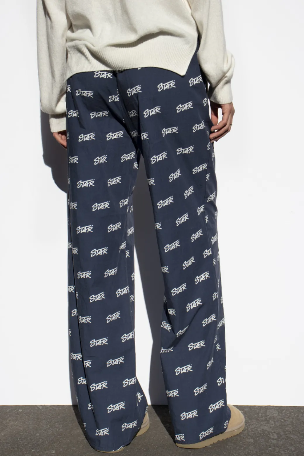 Pantaloni wide-leg con coulisse