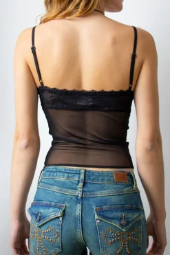 Tank top con fiocchetto