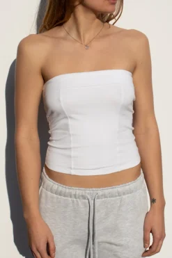 Top a fascia con lace-up