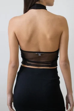 Top lupetto smanicato