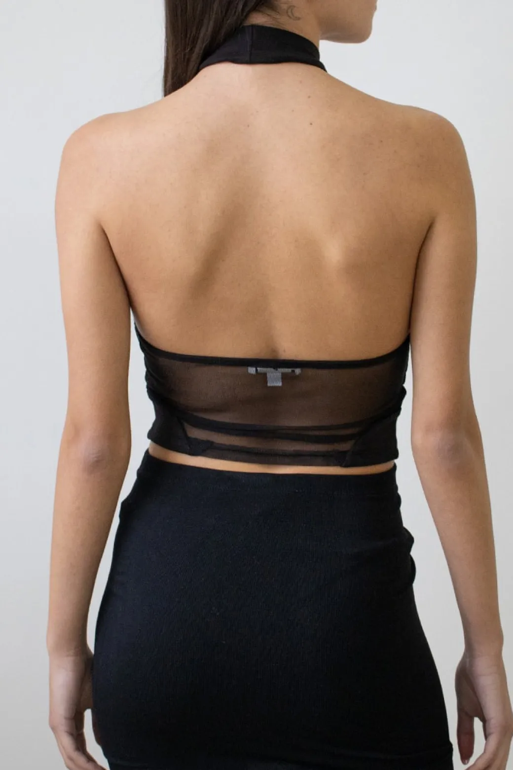 Top lupetto smanicato