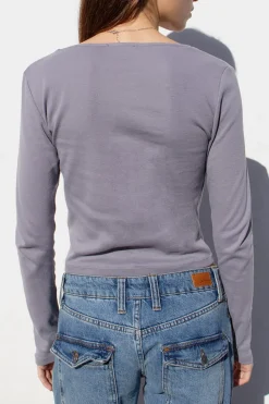 T-shirt con arricciatura